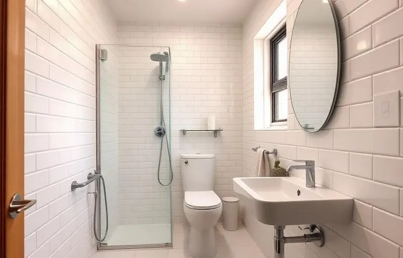 Residential plumbing — modern bathroom renovation